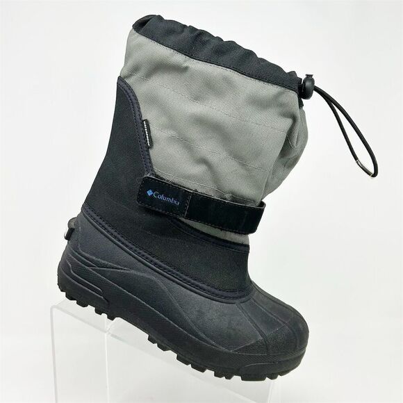 Columbia Kids Boys Snow Boots Black Waterproof Insulated Size 4 Winter - Picture 1 of 13